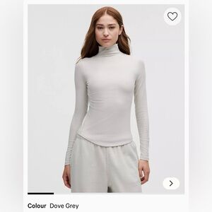 NWT Lululemon Hold Tight Long-Sleeve Turtleneck Dove Grey